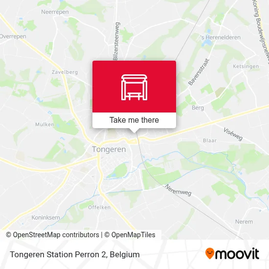 Tongeren Station Perron 2 map
