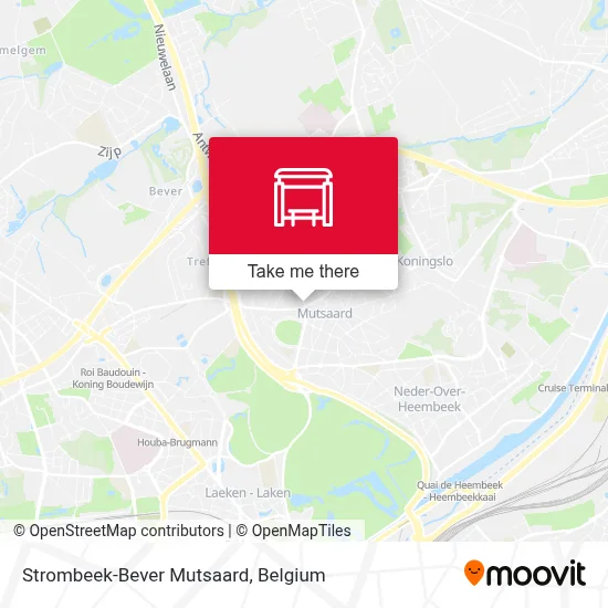 Strombeek-Bever Mutsaard map