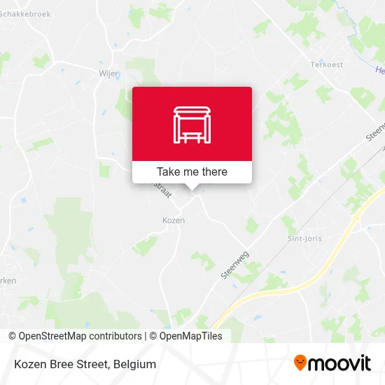 Kozen Bree Street map