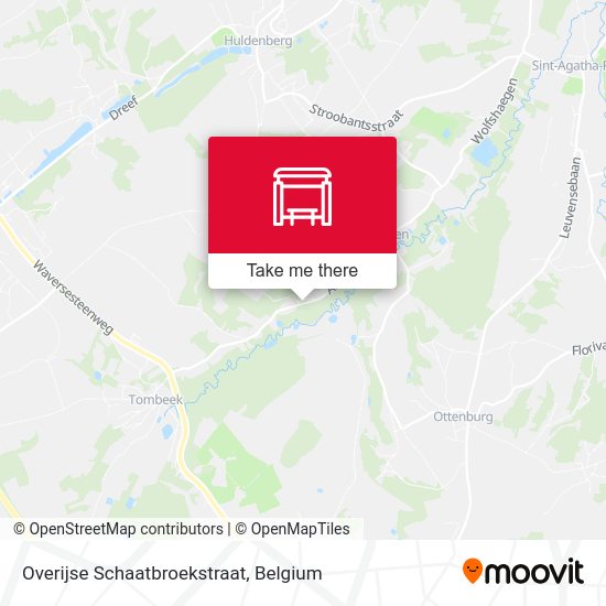 Overijse Schaatbroekstraat map