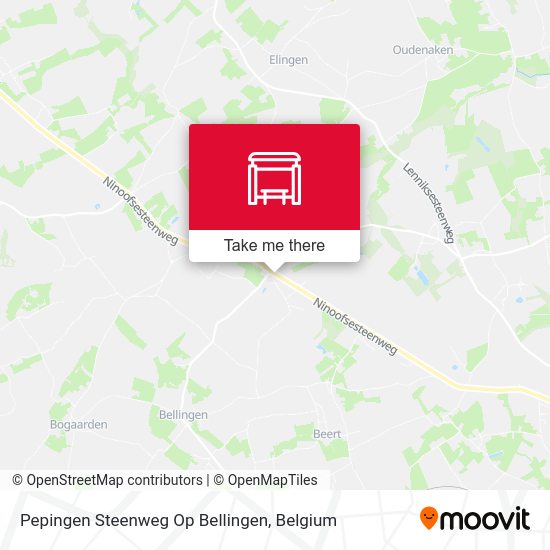 Pepingen Steenweg Op Bellingen plan