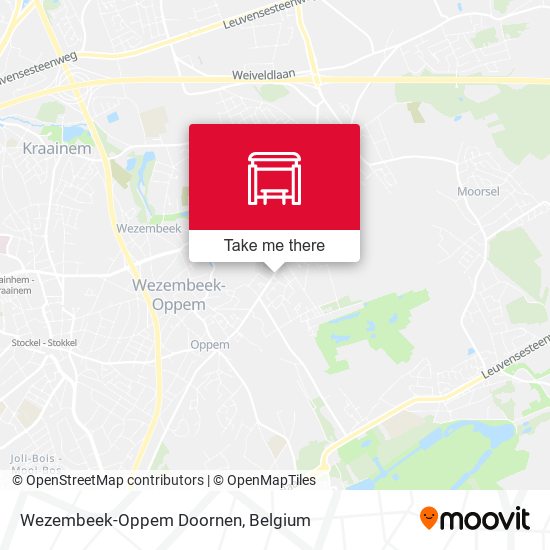 Wezembeek-Oppem Doornen map