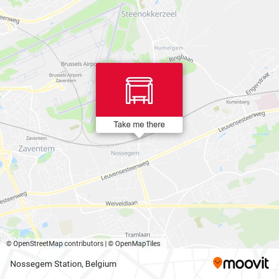 Nossegem Station map