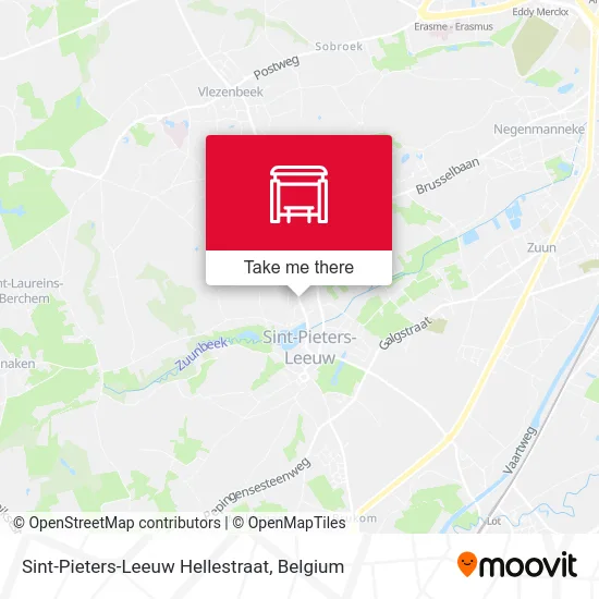 Sint-Pieters-Leeuw Hellestraat map