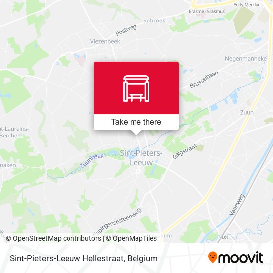 Sint-Pieters-Leeuw Hellestraat plan