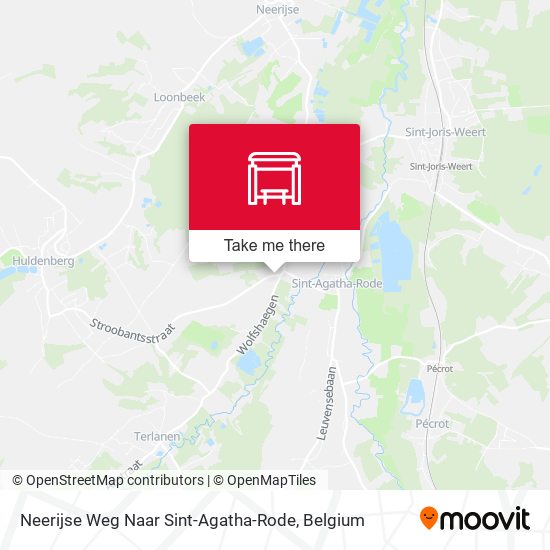 Neerijse Weg Naar Sint-Agatha-Rode map