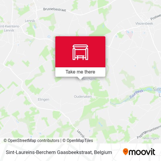 Sint-Laureins-Berchem Gaasbeekstraat map