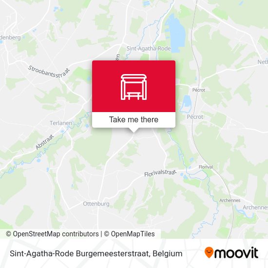 Sint-Agatha-Rode Burgemeesterstraat map