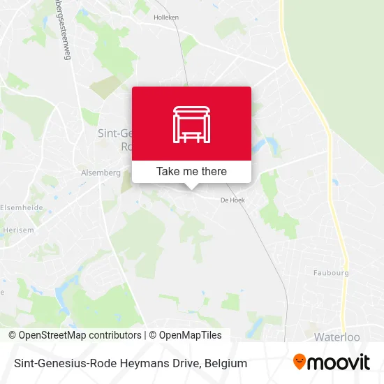 Sint-Genesius-Rode Heymans Drive map