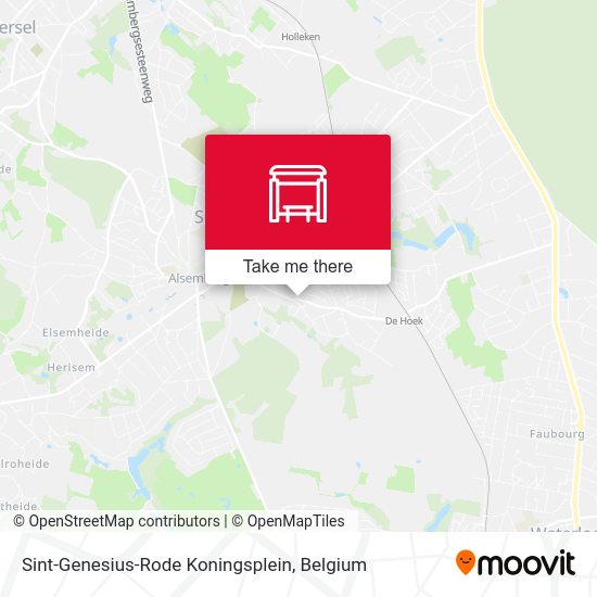 Sint-Genesius-Rode Koningsplein plan