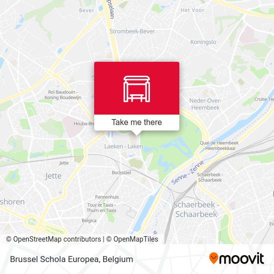 Brussel Schola Europea map