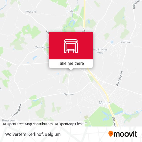 Wolvertem Kerkhof map