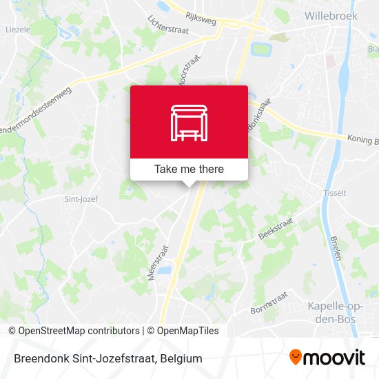 Breendonk Sint-Jozefstraat plan