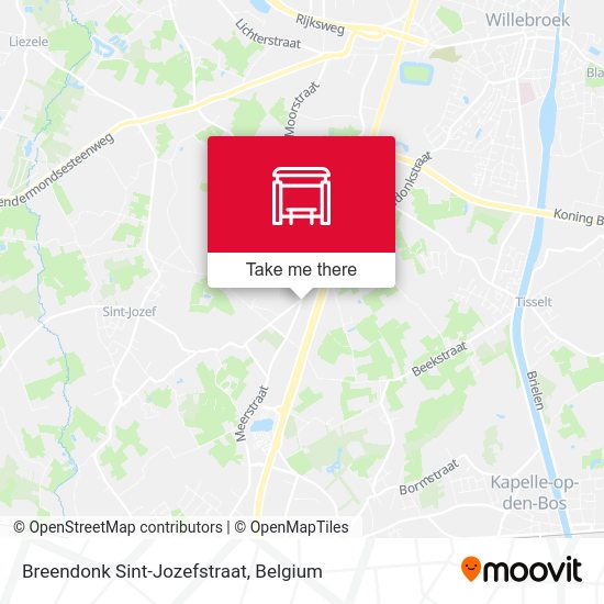 Breendonk Sint-Jozefstraat map