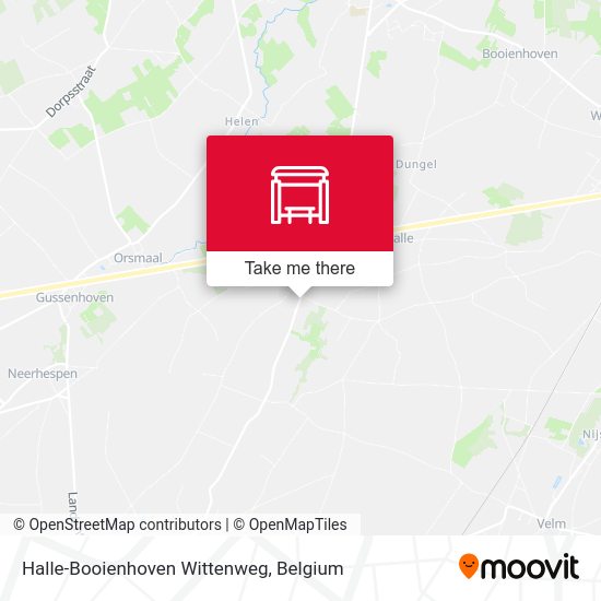 Halle-Booienhoven Wittenweg map