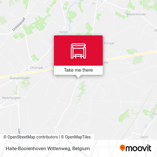 Halle-Booienhoven Wittenweg map