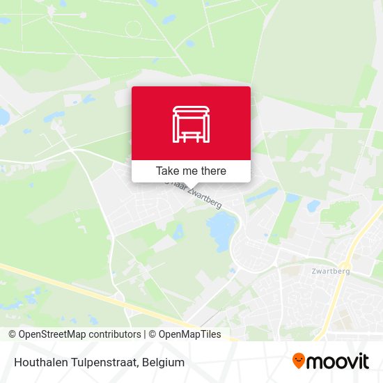 Houthalen Tulpenstraat map