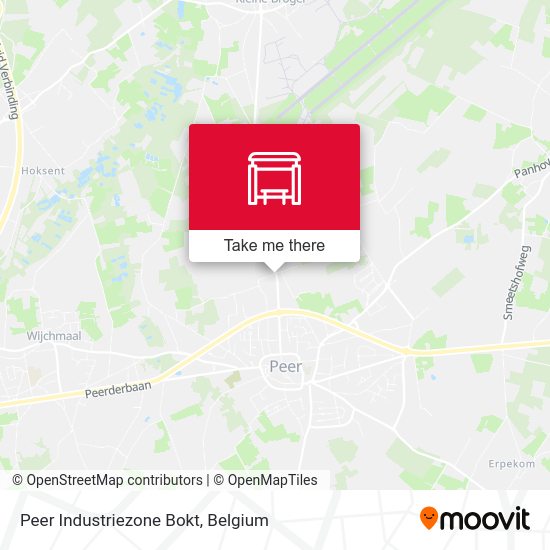 Peer Industriezone Bokt map