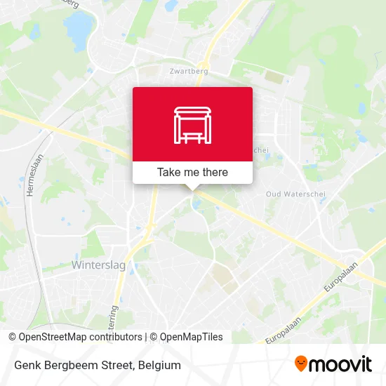 Genk Bergbeem Street map