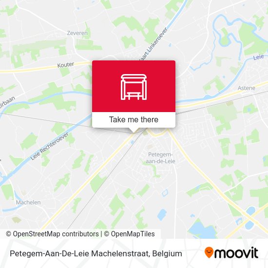 Petegem-Aan-De-Leie Machelenstraat map