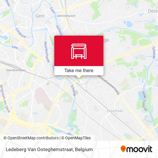 Ledeberg Van Ooteghemstraat map