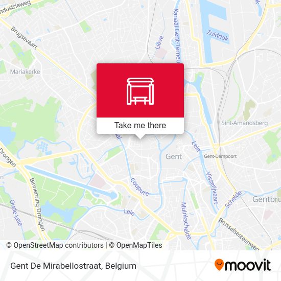 Gent De Mirabellostraat map