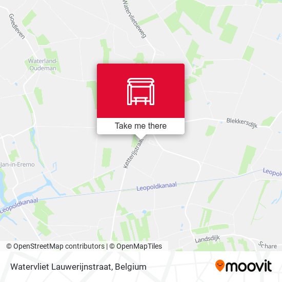 Watervliet Lauwerijnstraat map