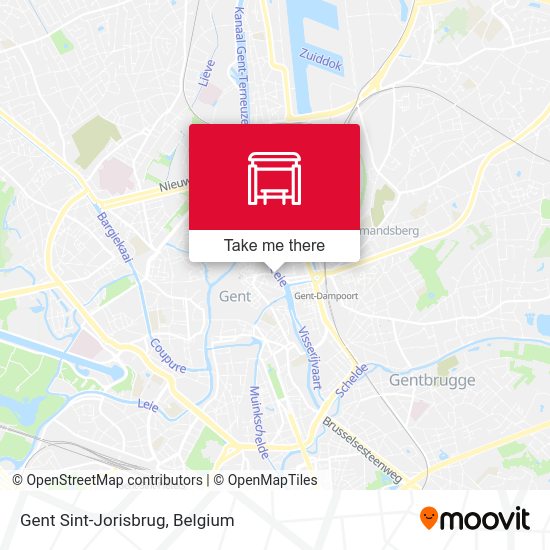 Gent Sint-Jorisbrug map