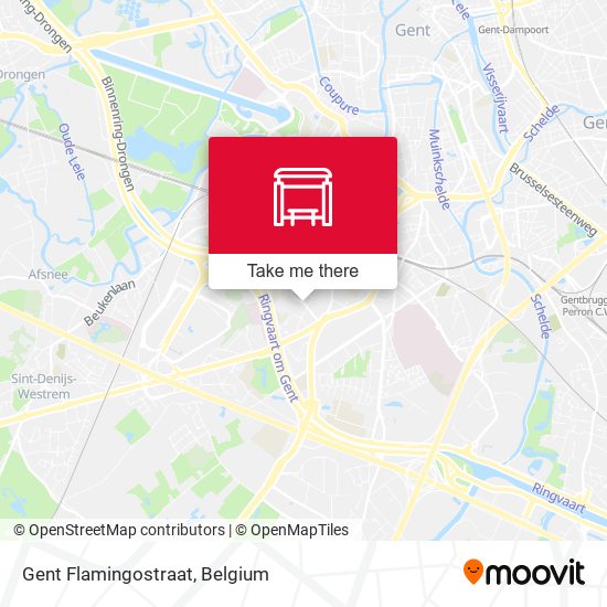 Gent Flamingostraat map