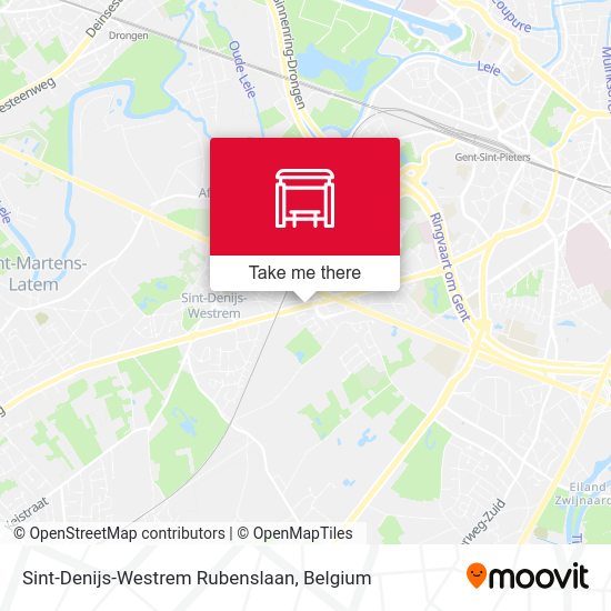Sint-Denijs-Westrem Rubenslaan map