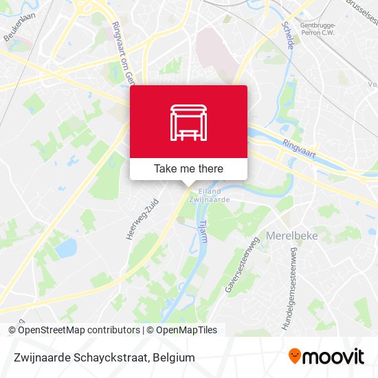 Zwijnaarde Schayckstraat map