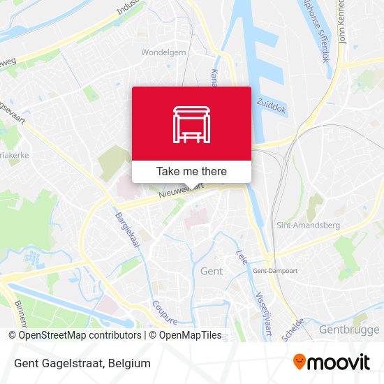 Gent Gagelstraat map