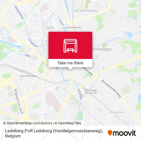 Ledeberg P+R Ledeberg (Hundelgemsesteenweg) plan