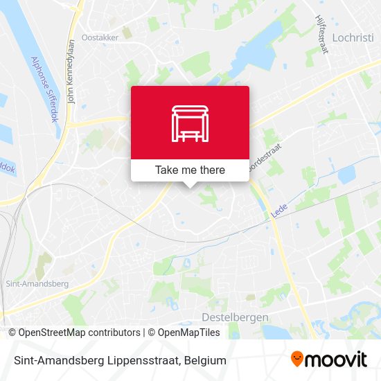Sint-Amandsberg Lippensstraat map