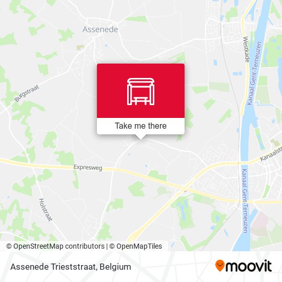 Assenede Trieststraat map