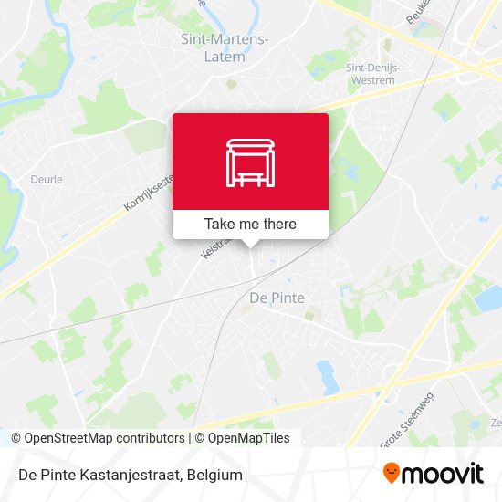 De Pinte Kastanjestraat map
