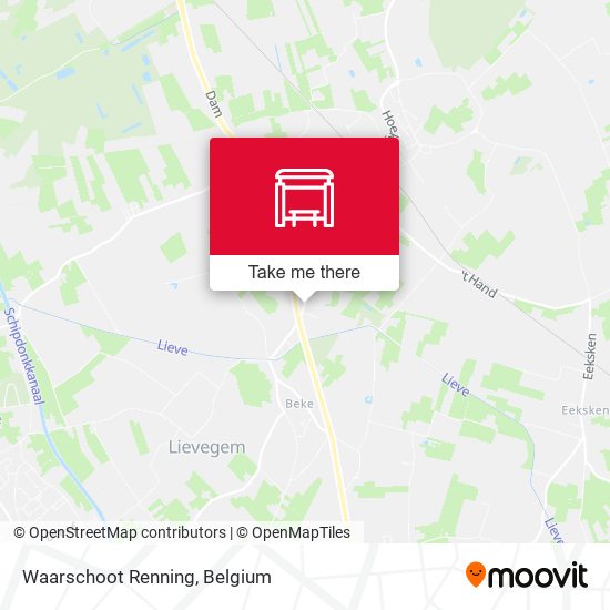 Waarschoot Renning map