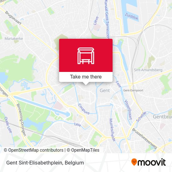 Gent Sint-Elisabethplein map