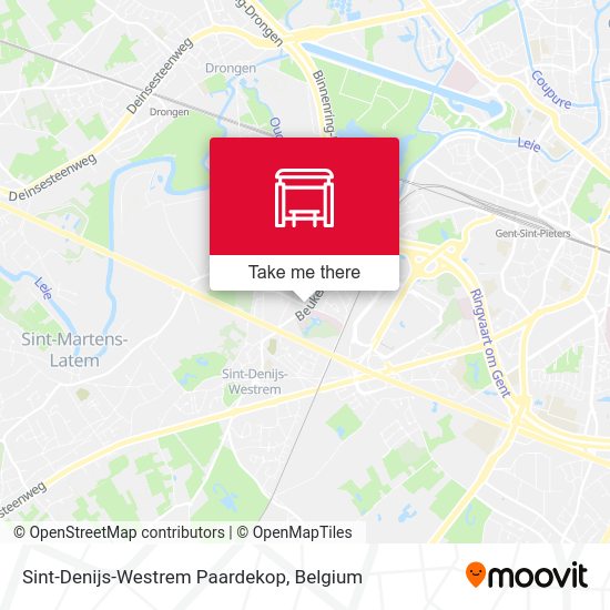 Sint-Denijs-Westrem Paardekop map