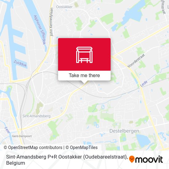 Sint-Amandsberg P+R Oostakker (Oudebareelstraat) plan