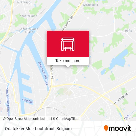 Oostakker Meerhoutstraat plan