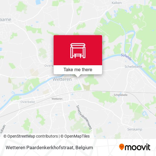 Wetteren Paardenkerkhofstraat map