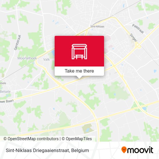 Sint-Niklaas Driegaaienstraat map