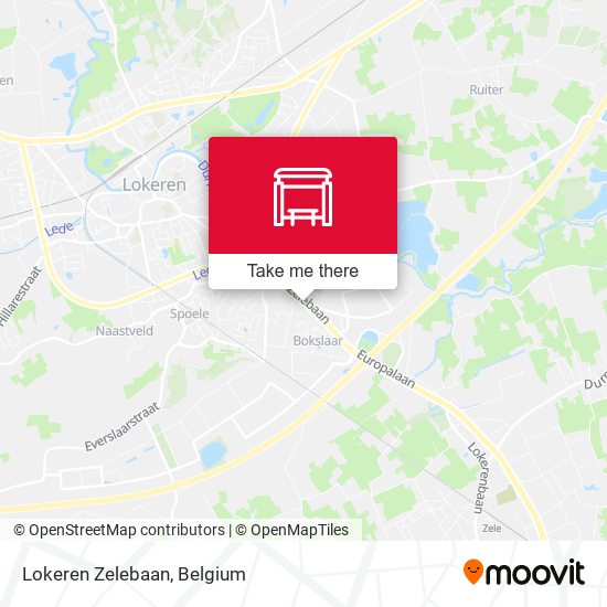 Lokeren Zelebaan map