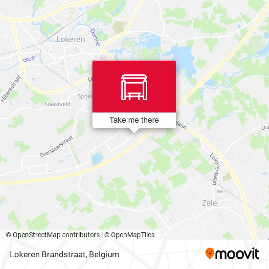 Lokeren Brandstraat map