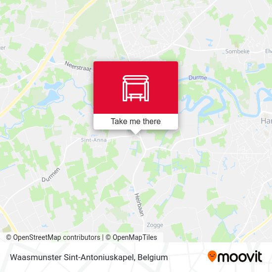 Waasmunster Sint-Antoniuskapel plan