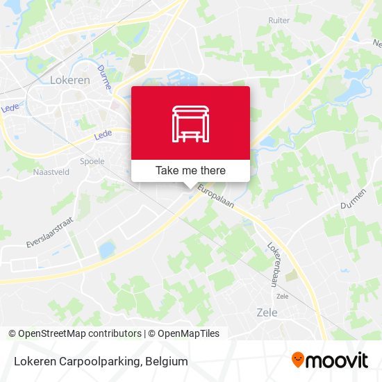 Lokeren Carpoolparking map