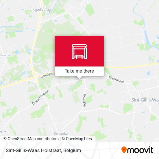 Sint-Gillis-Waas Holstraat map