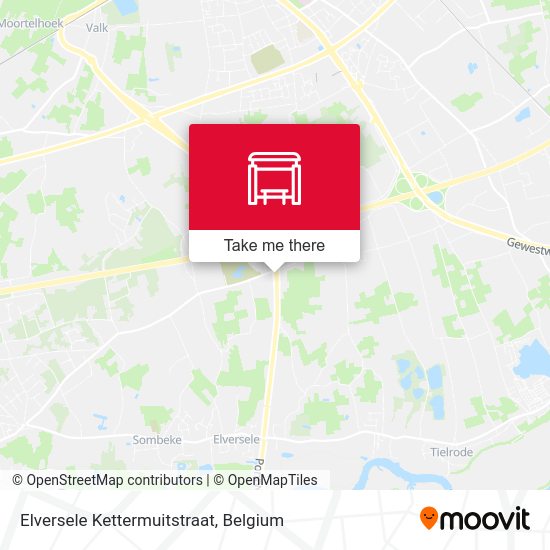 Elversele Kettermuitstraat map