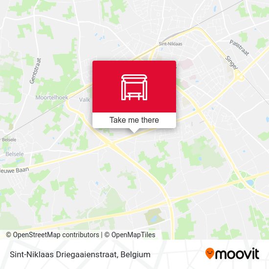 Sint-Niklaas Driegaaienstraat plan
